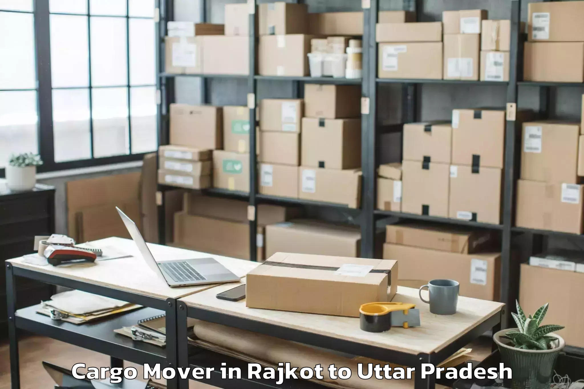 Reliable Rajkot to Anupshahar Cargo Mover